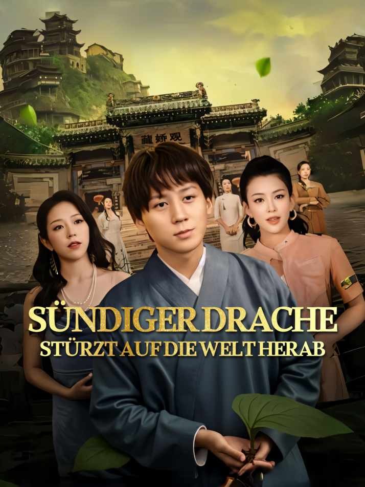 Sündiger Drache stürzt auf die Welt herab